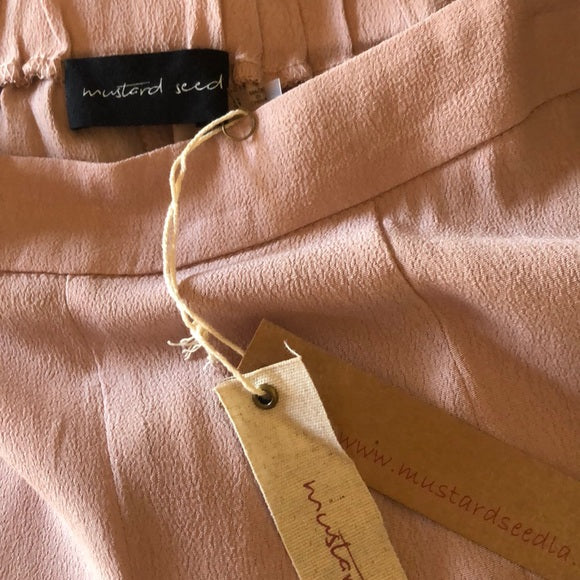 Mustard Seed Leading Lady Blush Flared Pants NWT