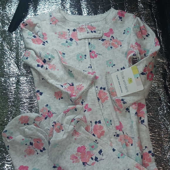 NWT Little One One Piece Sleeper 3-6M