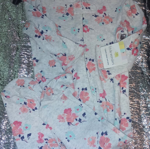 NWT Little One One Piece Sleeper 3-6M