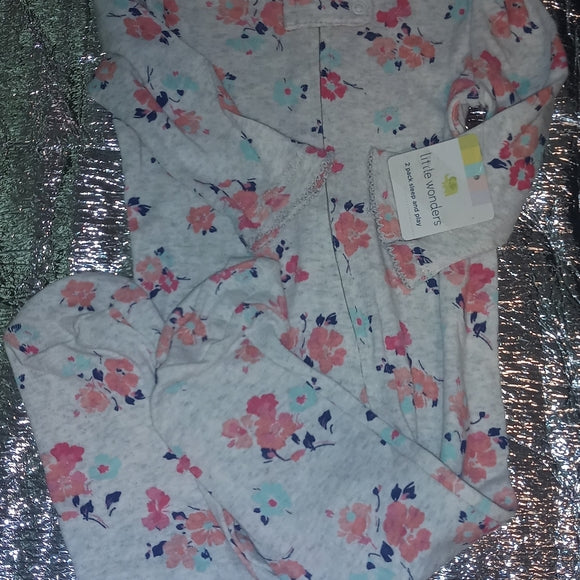 NWT Little One One Piece Sleeper 3-6M