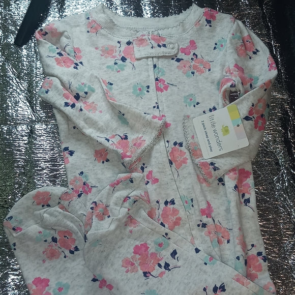 NWT Little One One Piece Sleeper 3-6M