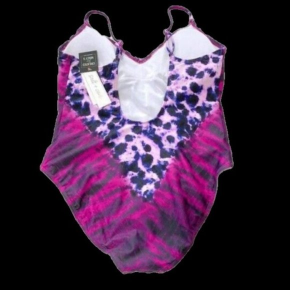 Salt + Cove How Do You Zoo Tie-Dye 1-Piece Fuchsia