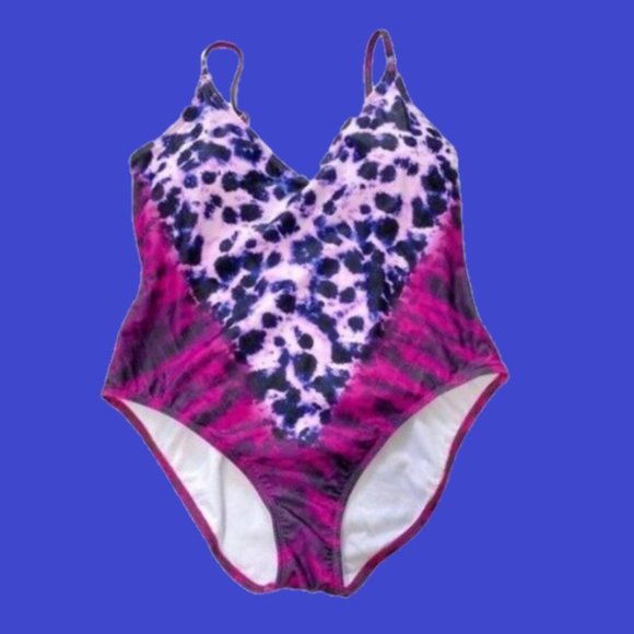 Salt + Cove How Do You Zoo Tie-Dye 1-Piece Fuchsia