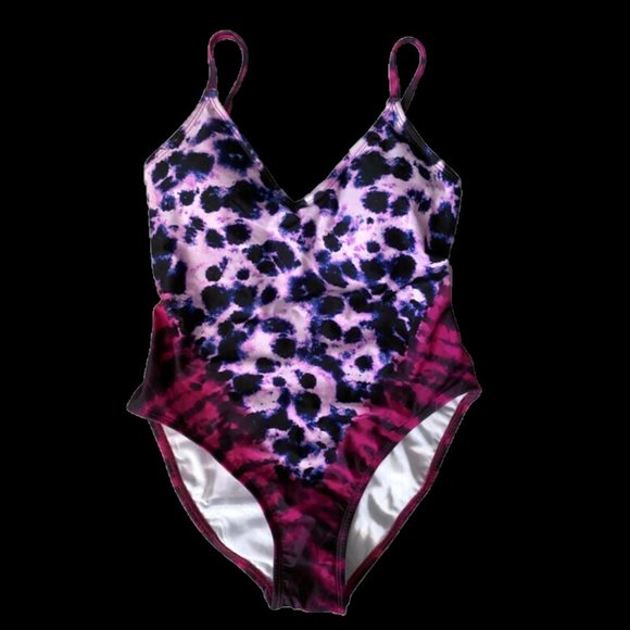 Salt + Cove How Do You Zoo Tie-Dye 1-Piece Fuchsia