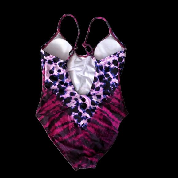 Salt + Cove How Do You Zoo Tie-Dye 1-Piece Fuchsia